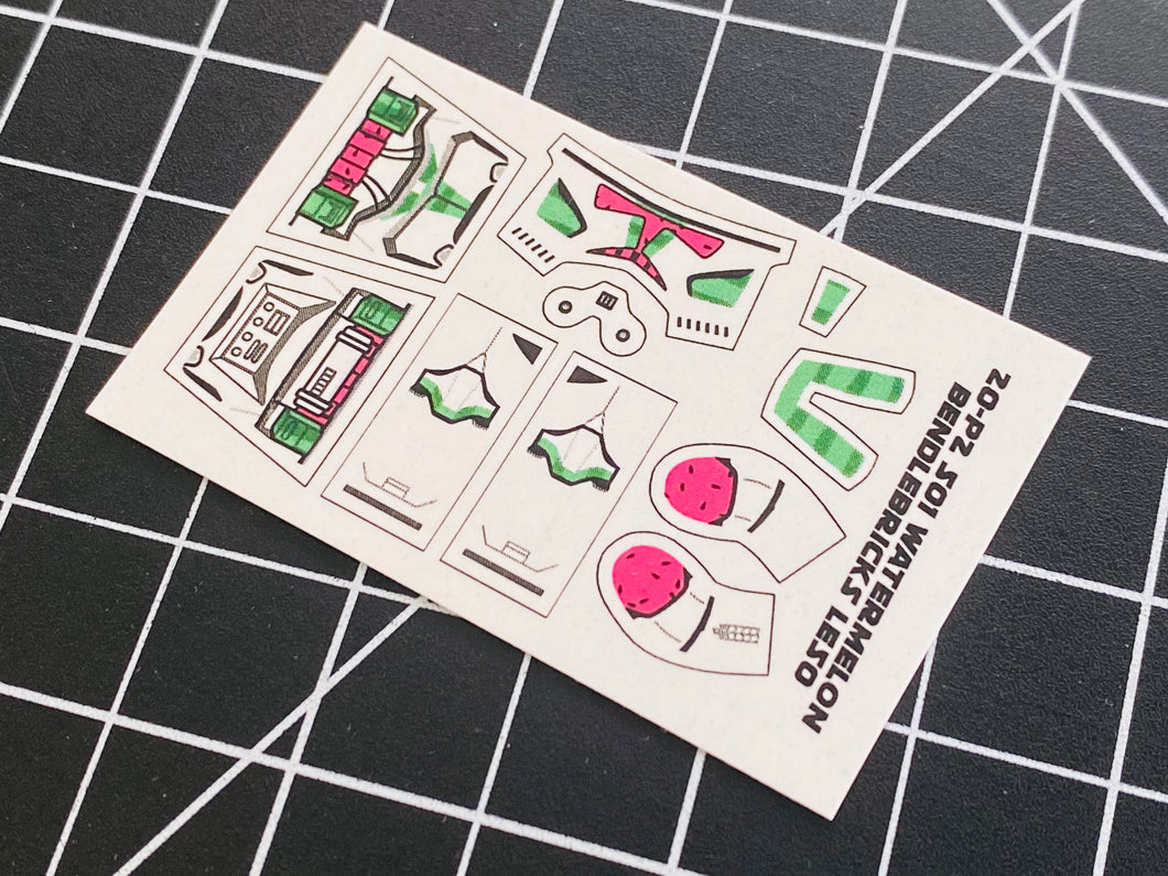 Bendlebricks Exclusive 1/50 2020 P2 Watermelon 501 Trooper Decal