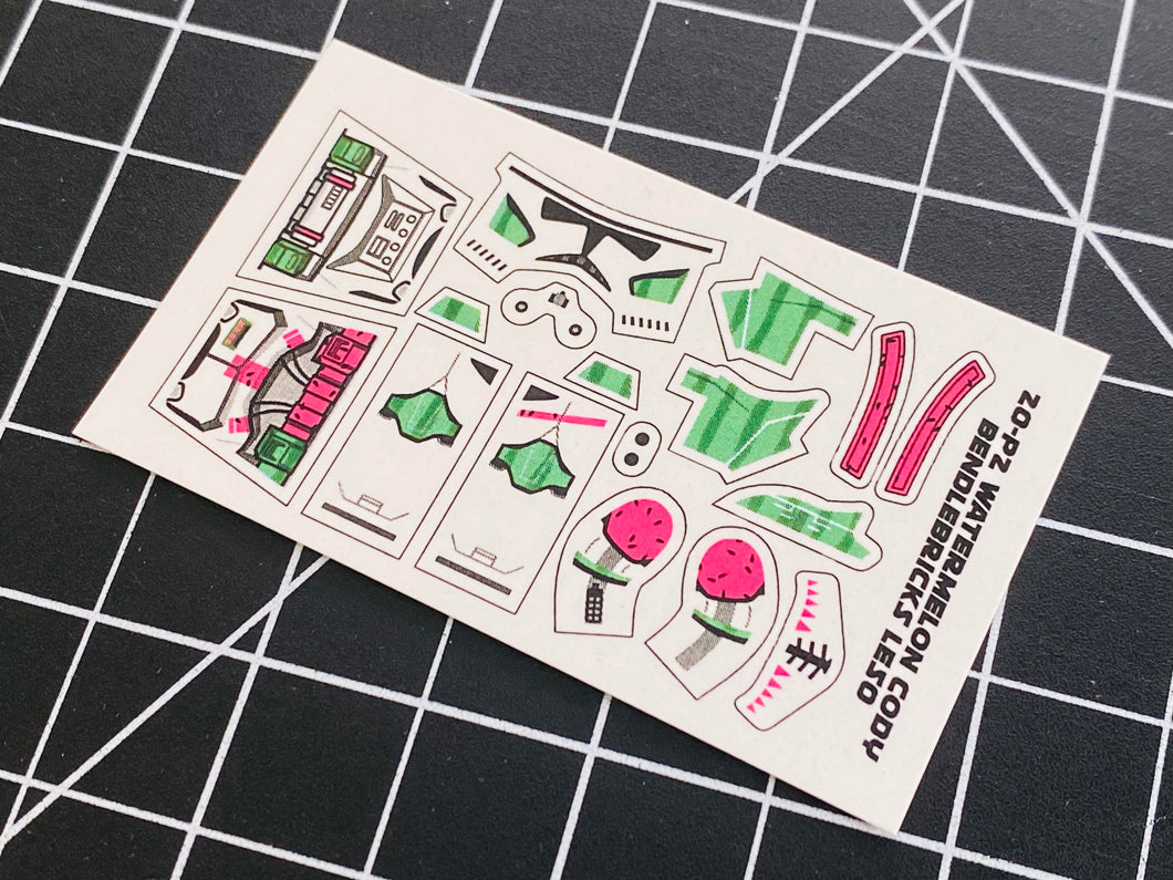 Bendlebricks Exclusive 1/50 2020 P2 Watermelon Cody Decal