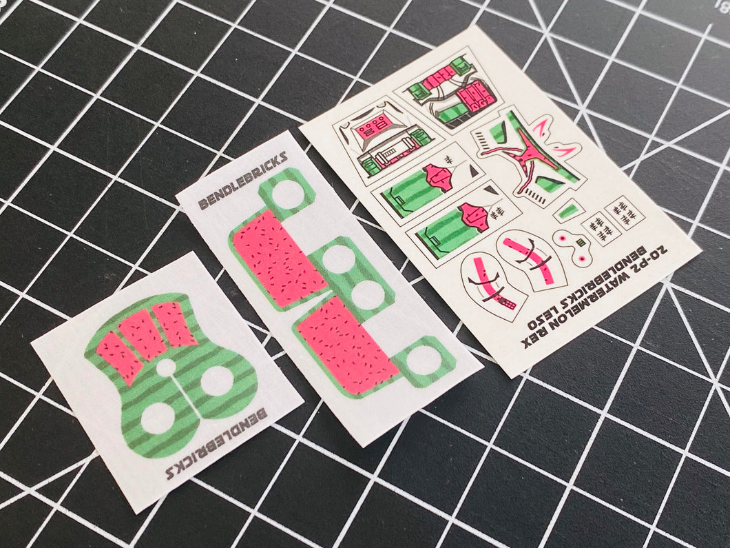 Bendlebricks Exclusive 1/50 2020 P2 Watermelon Rex (decal + cloth)