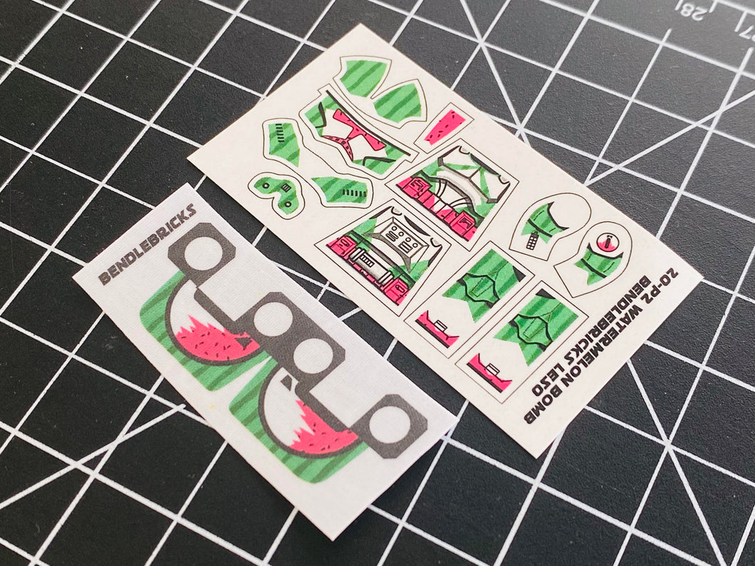 Bendlebricks Exclusive 1/50 Watermelon Bomb Squad (decal + cloth)