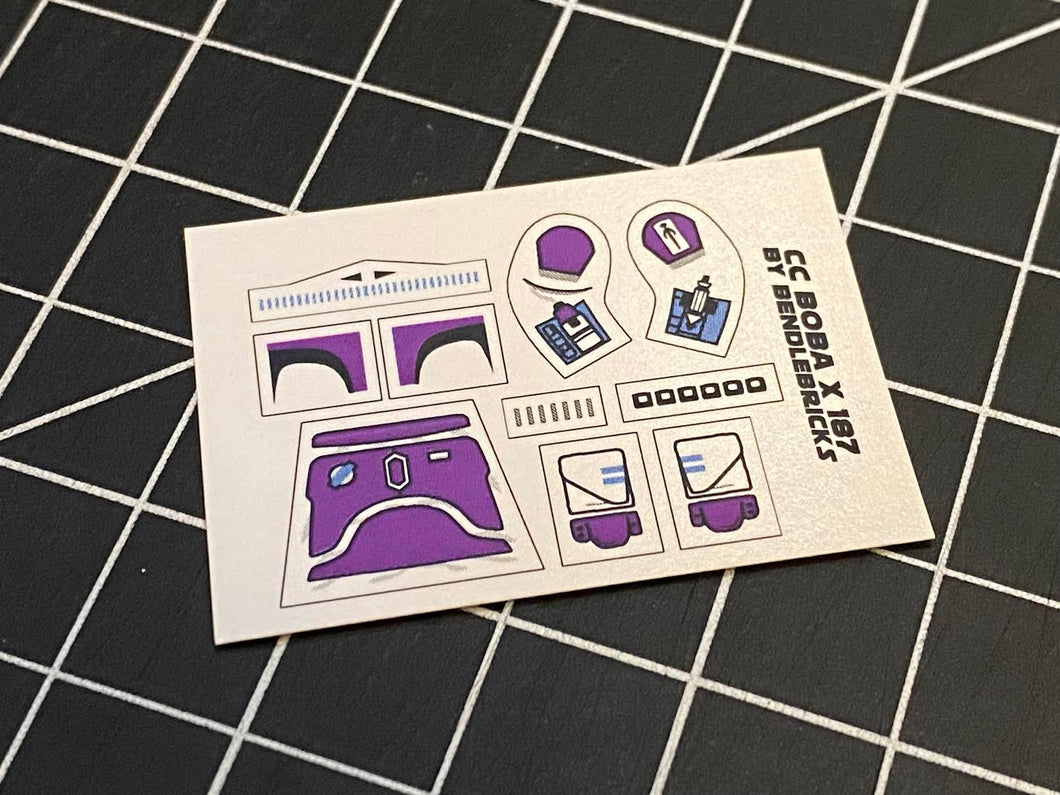 Bendlebricks CC Boba Decal X 187