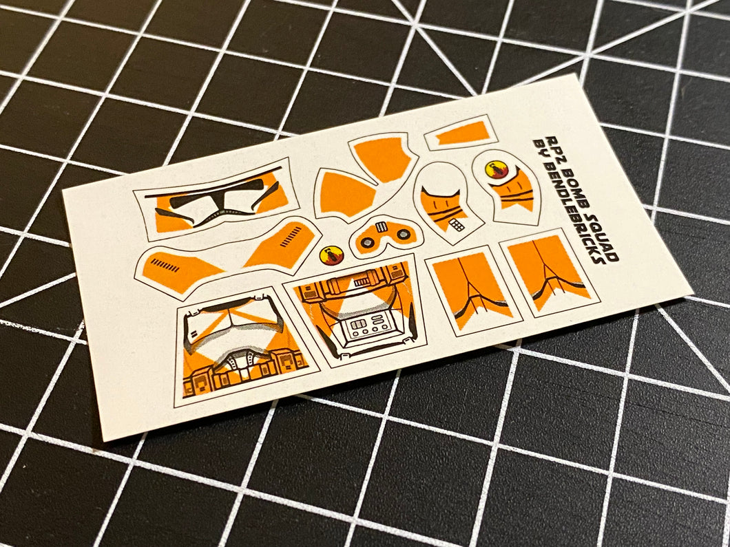 Bendlebricks RP2 Bomb Squad Trooper Decal