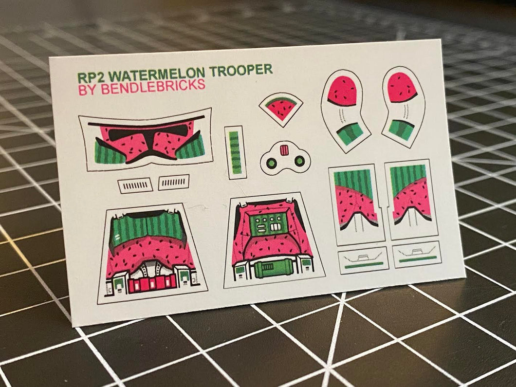 Bendlebricks RP2 Watermelon Trooper Decal